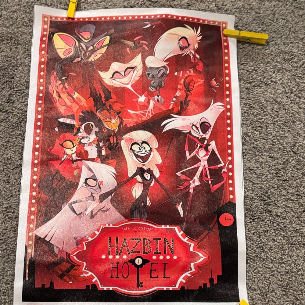 Hazbin Hotel Poster with Characters